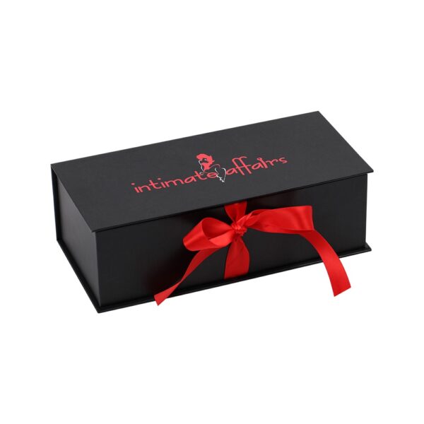 Customized Rigid Gift Box for Sex Toy Packaging, Luxury Women Lingerie Clamshell Gift Boxes with Satin Holder