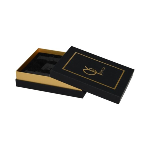 Customized Rigid Setup Telescoping Cardboard Gift Boxes for Makeup Packaging with Velvet Foam Holder