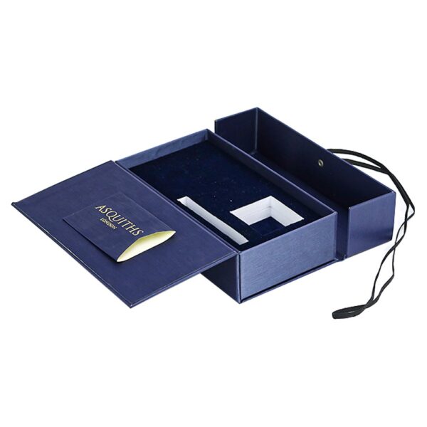 Customized Textured Paper Gift Box for Jewelry Packaging, Texture Cardboard Clamshell Jewelry Packaging Boxes