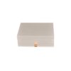 Double Layer Paper Gift Boxes, Custom Pearl Paper Gift Packaging Box for Preserved Flower with Silk Ribbon