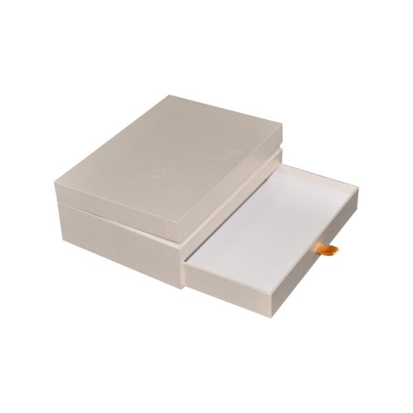 Double Layer Paper Gift Boxes, Custom Pearl Paper Gift Packaging Box for Preserved Flower with Silk Ribbon
