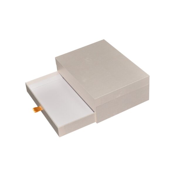 Double Layer Paper Gift Boxes, Custom Pearl Paper Gift Packaging Box for Preserved Flower with Silk Ribbon