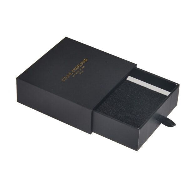 Drawer Style Cardboard Paper Gift Boxes with Satin Bag, Paper Sliding Drawer Boxes for Jewelry Packaging