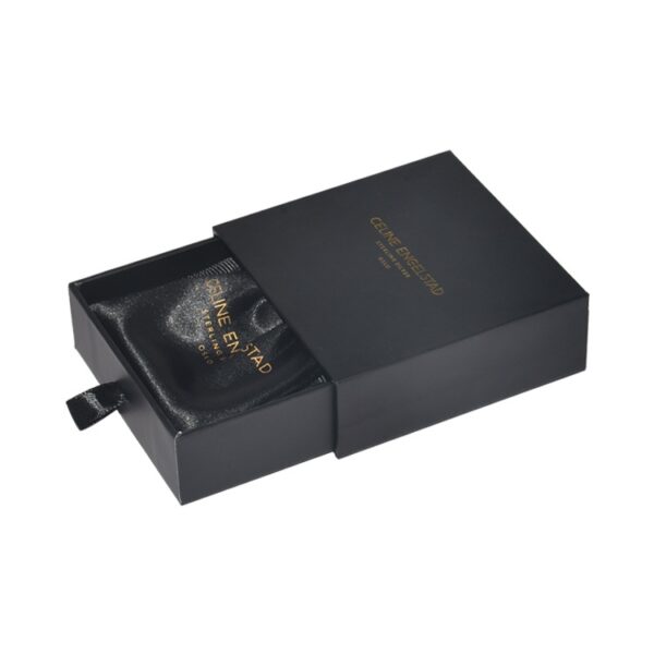 Drawer Style Cardboard Paper Gift Boxes with Satin Bag, Paper Sliding Drawer Boxes for Jewelry Packaging