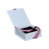 Eco Friendly Flip Top Magnetic Gift Packaging Cardboard Box Storage Jewelry Packaging Box with Velvet Holder