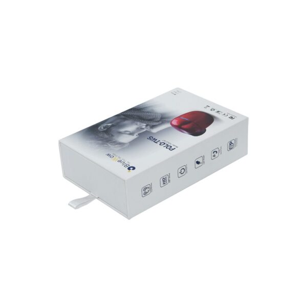 Eco Friendly Slide Pull Out Sleeve Paper Packaging Drawer Sliding Earphone Earbuds Box for Electronic Products