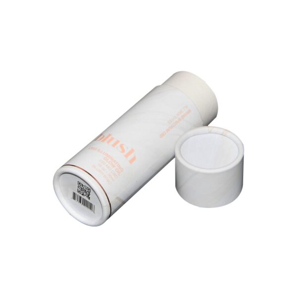 Essential Oil Bottle Packaging Box Gift White Paper Tube Packing Box with Lid Round Paper Cardboard Boxes
