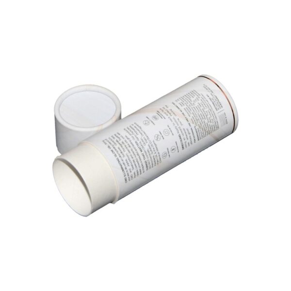 Essential Oil Bottle Packaging Box Gift White Paper Tube Packing Box with Lid Round Paper Cardboard Boxes