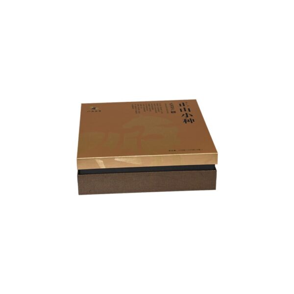 Fancy Paper Luxury Packaging Gift Boxes Lid and Base Gift Boxes for Artisan Tea Packaging with Satin Holder