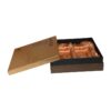 Fancy Paper Luxury Packaging Gift Boxes Lid and Base Gift Boxes for Artisan Tea Packaging with Satin Holder