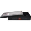 Faux Leather Rigid Gift Boxes, Custom Logo Luxury Black PU Leather Branded Gift Box for Shoe Cleaning Kit