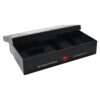 Faux Leather Rigid Gift Boxes, Custom Logo Luxury Black PU Leather Branded Gift Box for Shoe Cleaning Kit