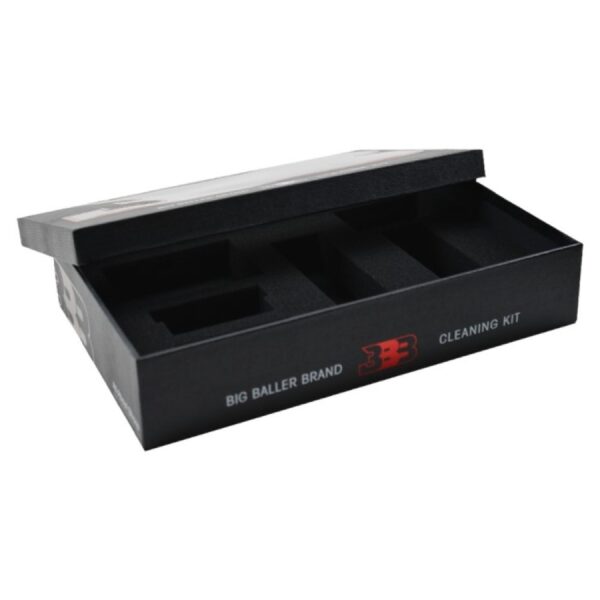 Faux Leather Rigid Gift Boxes, Custom Logo Luxury Black PU Leather Branded Gift Box for Shoe Cleaning Kit