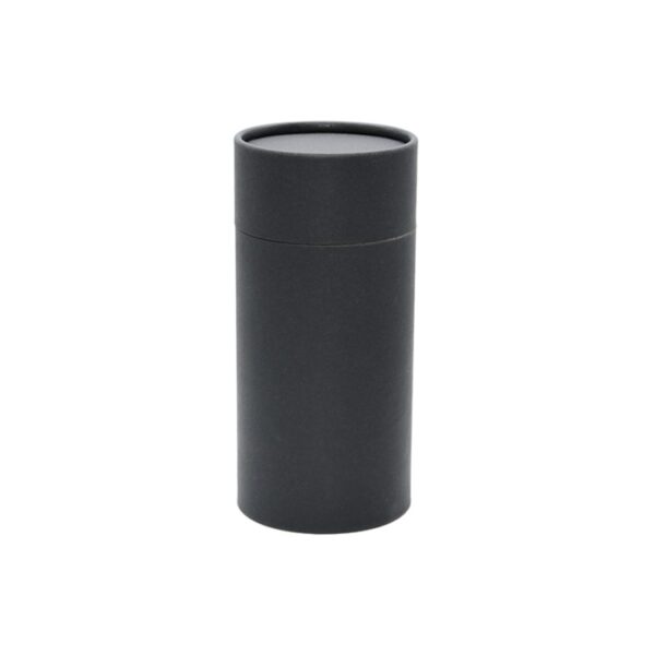 Food Grade Custom Eco Friendly Black Cardboard Tube Packaging Cylindrical Box for Coffee Bean with Air Valve