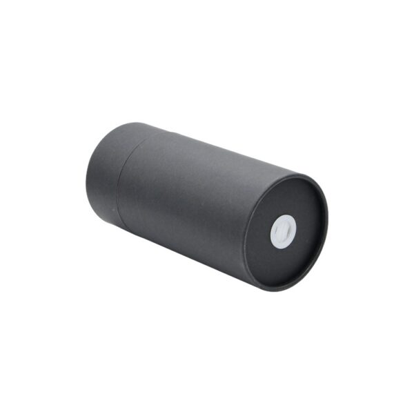 Food Grade Custom Eco Friendly Black Cardboard Tube Packaging Cylindrical Box for Coffee Bean with Air Valve