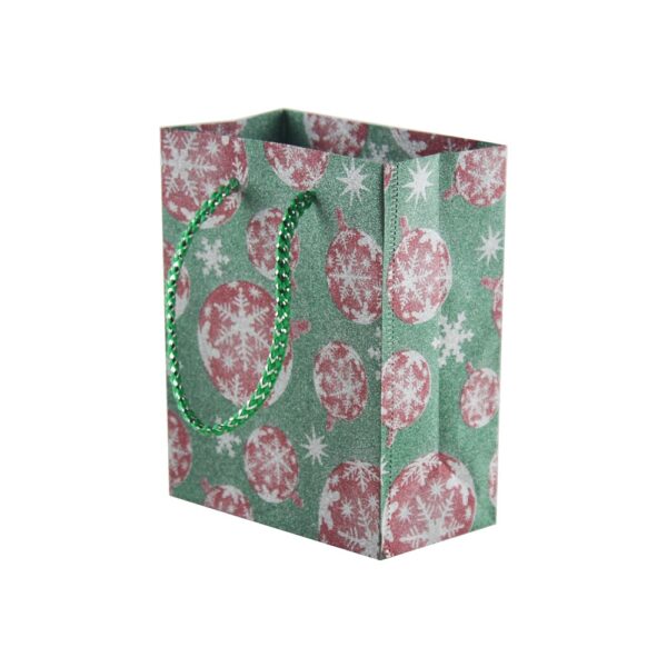 Glitter Paper Shopping Bags, Customized Glitter Paper Bags, Glitter Gift Bag for Christmas with Rope Handle