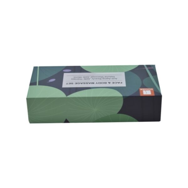 High End Luxury Custom Lid and Base Jade Roller Gift Packaging Paper Box with EVA Holder and Matte Lamination