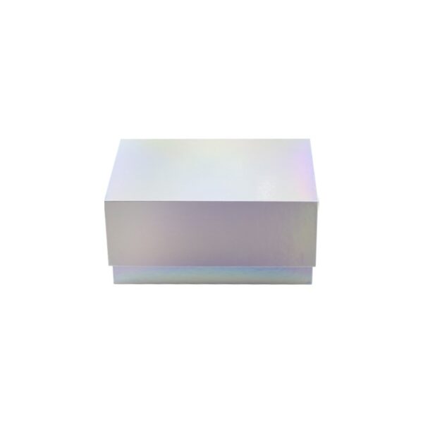 High Quality Custom Printing Holographic Box China Holographic Shiny Effect Lid and Base Gift Box Packaging