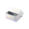 High Quality Custom Printing Holographic Box China Holographic Shiny Effect Lid and Base Gift Box Packaging
