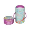 High Quality Handmade Custom Printed Paper Round Cylinder Tube Box for Candy Packaging with Rope Handle