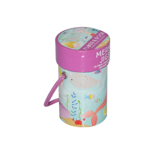High Quality Handmade Custom Printed Paper Round Cylinder Tube Box for Candy Packaging with Rope Handle