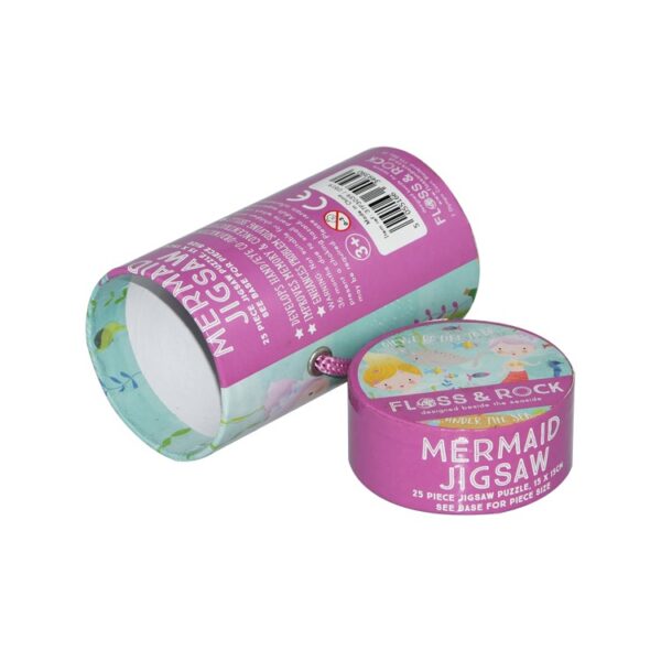 High Quality Handmade Custom Printed Paper Round Cylinder Tube Box for Candy Packaging with Rope Handle