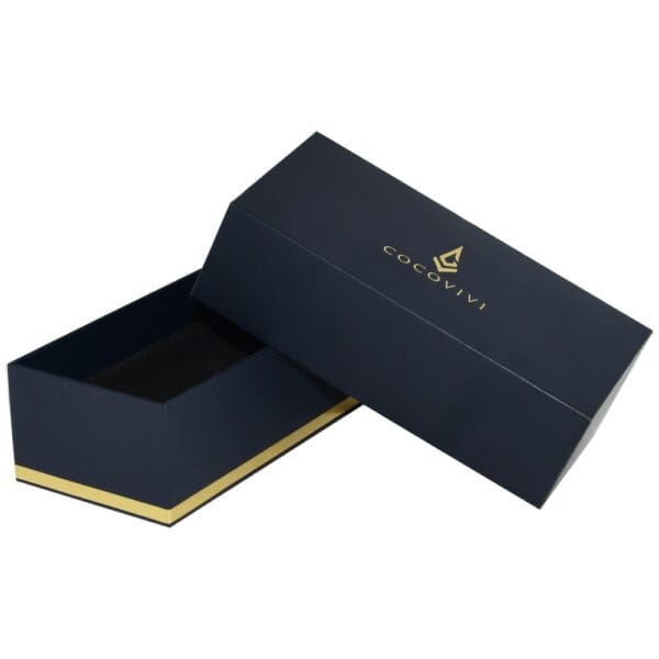 High-end Lid Lift Off Gift Box, Handmade Rigid Paper Gift Boxes for Watch Packaging in Daniel Wellington Style