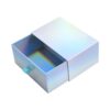 Holographic Paper Drawer Boxes Packaging Rainbow Sliding Paper Cardboard Gift Box for Cosmetics Packaging