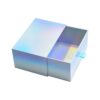 Holographic Paper Drawer Boxes Packaging Rainbow Sliding Paper Cardboard Gift Box for Cosmetics Packaging