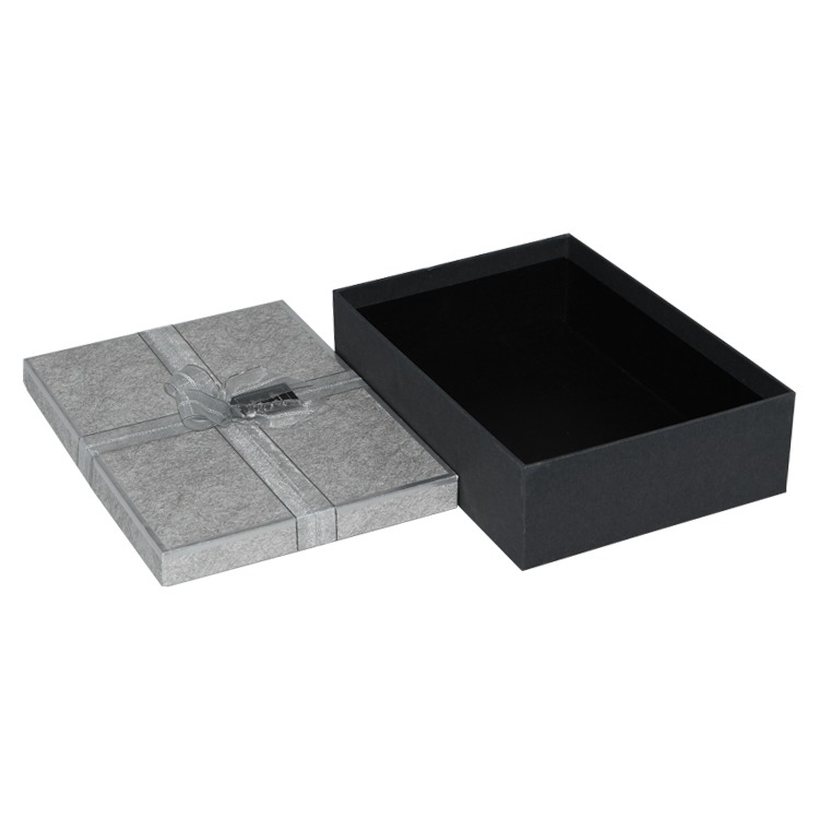 Box Style Library 6 Hot Sales Popular Wedding Accessories and Giftware Custom Rigid Setup Lift Off Lid Gift Boxes with Bowknot