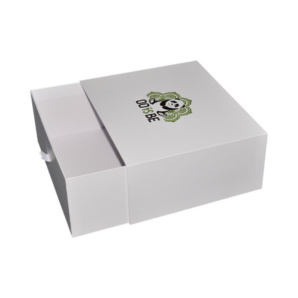 Large Size Sliding Rigid Paper Box Custom Cardboard Drawer Boxes with Spot UV Logo for Bed Pillow Packaging