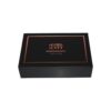 Lid and Base Gift Box with Satin Holder and Rose Gold Hot Foil Stamping Logo for Lingerie Packaging