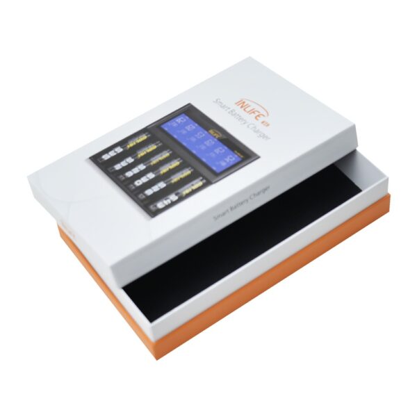 Lid and Base Giftt Boxes with Neck, Top Quality Shoulder Lid and Base Rigid Box for Smart Charger Packaging