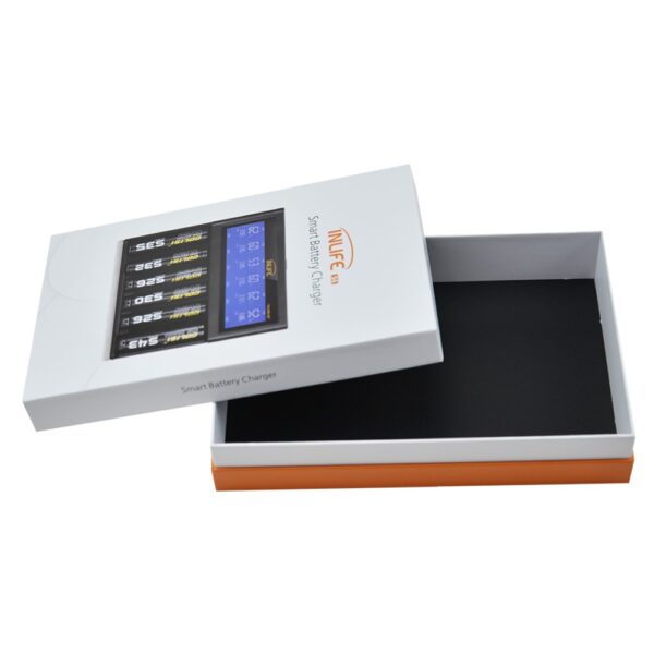 Lid and Base Giftt Boxes with Neck, Top Quality Shoulder Lid and Base Rigid Box for Smart Charger Packaging
