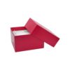 Luxury Custom Pink Retail Gift Packaging for Beauty Subscription Boxes with White shredded Paper Holder