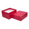 Luxury Custom Pink Retail Gift Packaging for Beauty Subscription Boxes with White shredded Paper Holder