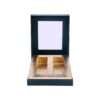 Luxury Customized Rigid Cardboard Gift Box for Perfume Packaging with Transparent Window in Foiling Paper