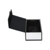 Luxury Matte Lamination Book Shaped Rigid Paper Flap Custom Printed Magnetic Closure Gift Black Magnet Box