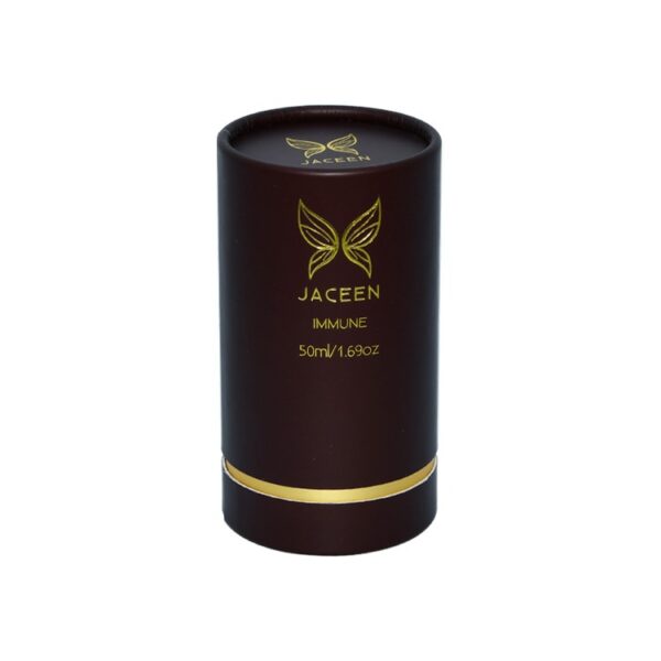 Luxury Paper Tube Cylindrical Packaging Boxes for Herb Hemp Packaging with Gold Hot Foil Stamping Logo