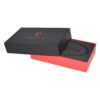 Luxury Rigid Presentation Gift Boxes for Men Belt Packaging with EVA Holder and Hot Foil Stamping Patterns