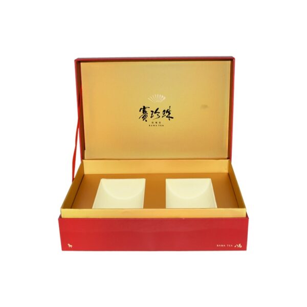 Luxury Tea Packaging Boxes with Gold Foam Holder at Cheapest Price and Best Quality from Manufacturer Directly
