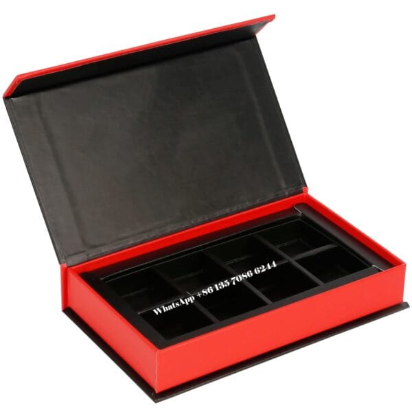 Magnetic Chocolate Packaging Gift Box with Divider Cardboard Magnetic Chocolate Packaging Gift Box with Divider Cardboard