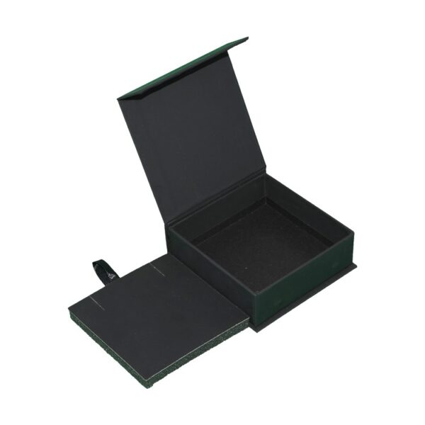 Magnetic Jewelry Boxes, Magnetic Snap Gift Boxes for Jewelry Pacakging with Foam Holder and Silk Ribbon