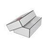 Matt White Lid and Base Gift Boxes, Custom Rigid Setup Gift Boxes for Chanel Packaging with Embossed Logo