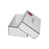 Matt White Lid and Base Gift Boxes, Custom Rigid Setup Gift Boxes for Chanel Packaging with Embossed Logo
