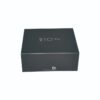 Matte Black Collapsible Magnetic Gift Boxes, Foldable Magnetic Gift Boxes with Silver Hot Foil Stamping Logo