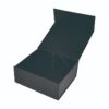 Matte Black Collapsible Magnetic Gift Boxes, Foldable Magnetic Gift Boxes with Silver Hot Foil Stamping Logo