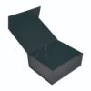 Matte Black Collapsible Magnetic Gift Boxes, Foldable Magnetic Gift Boxes with Silver Hot Foil Stamping Logo