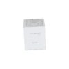 Matte White Flap Lip Rigid Cardboard Magnetic Gift Box for Perfume Packaging with Gold Hot Foil Patterns