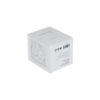 Matte White Flap Lip Rigid Cardboard Magnetic Gift Box for Perfume Packaging with Gold Hot Foil Patterns